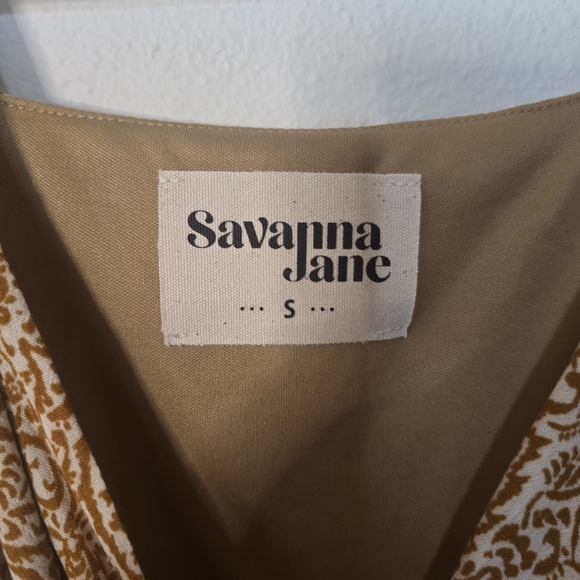 Savanna Jane Boho Paisley Long Sleeve Mini Fall Cottagecore Dress New Size Small - Picture 2 of 3